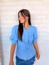 Load image into Gallery viewer, Stay Tuned Blue Top