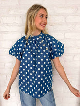 Load image into Gallery viewer, THML Headed That Way Polka Dot Top