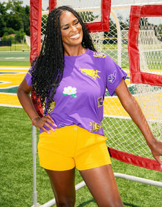 Queen Of Sparkles LSU Mini Icon Purple Tee