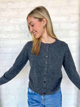 Load image into Gallery viewer, Next Chapter Charcoal Cardigan Top