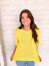 Load image into Gallery viewer, Stitch Your Way Yellow Top