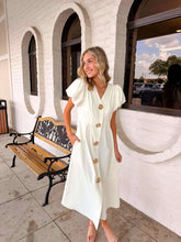 Load image into Gallery viewer, Cruise On The Coast Cream Dress