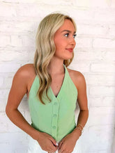 Load image into Gallery viewer, A Chic Halter Sage Top