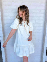 Load image into Gallery viewer, Classy Viewings Ivory Twill Dress