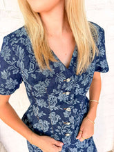 Load image into Gallery viewer, Fancy Taste Jacquard Denim Top
