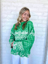 Load image into Gallery viewer, On The Bright Side Green Sweater