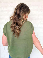 Load image into Gallery viewer, First To Know Light Olive Sweater Vest