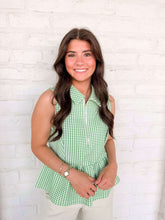 Load image into Gallery viewer, Over The Hill Green Stripe Top