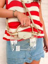 Load image into Gallery viewer, Gladys Clear Gold Game Day Crossbody Purse