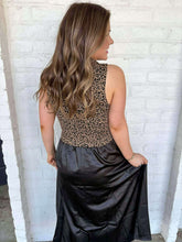 Load image into Gallery viewer, THML Cheetah Media Black Dress