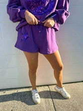 Load image into Gallery viewer, Queen Of Sparkles Queen Card Purple Sparkle Logo Short