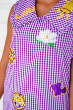Load image into Gallery viewer, Queen Of Sparkles Mini Icon Gingham Dress