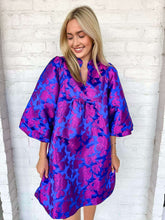 Load image into Gallery viewer, Cherry Blossom Royal Blue Dress