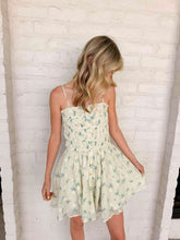 Load image into Gallery viewer, Move Forward Green Floral Dress