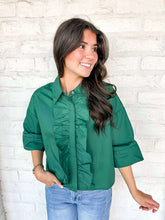 Load image into Gallery viewer, The Weekend Mood Green Top