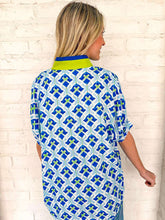 Load image into Gallery viewer, Garden On Cobalt Top