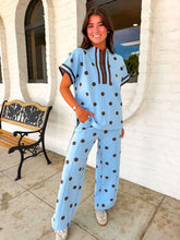 Load image into Gallery viewer, Polka Dot Fever Peri Blue Pant Set