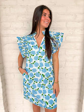 Load image into Gallery viewer, THML Dancing To The Beat Blue Dress