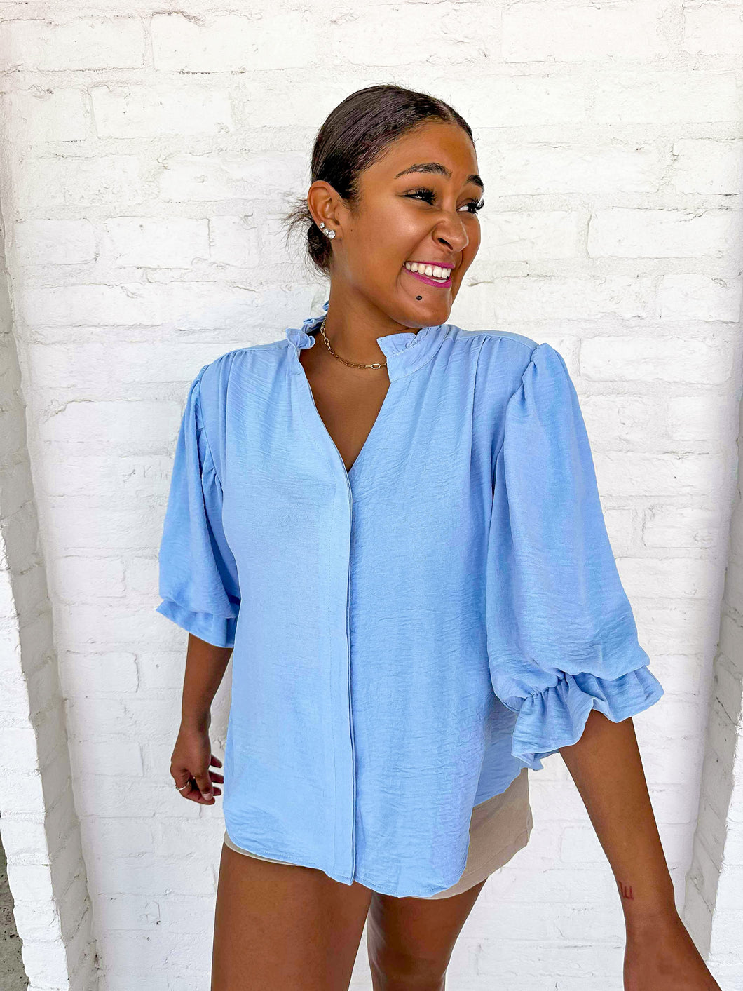 Anything And Everything Blue Top
