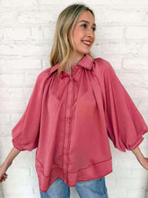 Load image into Gallery viewer, Enough Talking Rose Top