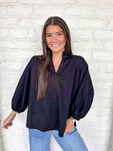 Load image into Gallery viewer, Choose A Side Black Top