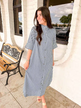 Load image into Gallery viewer, Stripe Status Navy Dress