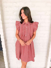 Load image into Gallery viewer, Decide To Take Red Denim Dress