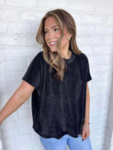 Load image into Gallery viewer, Get Comfy Black Top