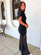 Load image into Gallery viewer, The Diagonal Style Black Mesh Dress