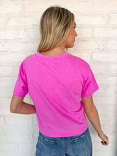 Load image into Gallery viewer, Fill My Cup Cropped Heather Mauve Tee
