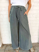 Load image into Gallery viewer, Around Town Ash Jade Terry Washed Pants
