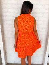 Load image into Gallery viewer, THML Orange Kiss Textured Dress