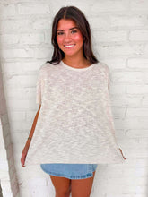 Load image into Gallery viewer, Sunset Stroll Sand Beige Oversized Top