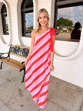 Load image into Gallery viewer, Stripes Of Hope Pink  Dress