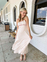 Load image into Gallery viewer, Calm Dreams White Red Dress
