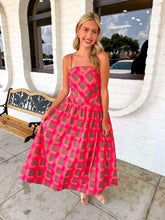 Load image into Gallery viewer, Like Old Times Coral Polka Dot Dress