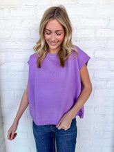 Load image into Gallery viewer, First To Know Bright Lavender Sweater Vest