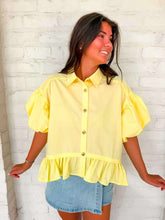 Load image into Gallery viewer, Sunshine Always Yellow Top