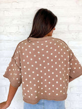 Load image into Gallery viewer, The Way You Are Camel Polka Dot Top
