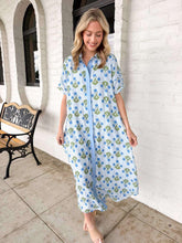 Load image into Gallery viewer, Rather Be Blue Floral Dress