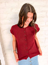 Load image into Gallery viewer, Rise Up Burgundy Top