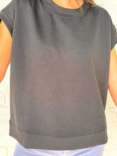 Load image into Gallery viewer, In A Daydream Black Scuba Top
