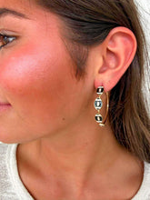 Load image into Gallery viewer, Football Gameday Hoop Earrings