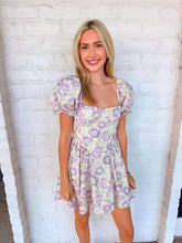 Load image into Gallery viewer, The Way Lavender Floral Print Dress