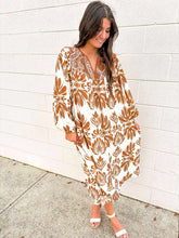 Load image into Gallery viewer, Forward To You Mocha Midi Dress