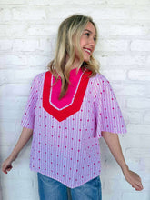 Load image into Gallery viewer, Victory Vibes Pink Top