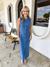 Load image into Gallery viewer, Get To Business Blue Dress