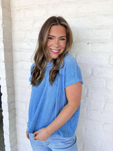 Load image into Gallery viewer, Get Comfy Blue Top
