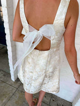 Load image into Gallery viewer, Beautiful You Bow Champagne Dress