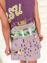 Load image into Gallery viewer, Queen Of Sparkles LSU Stadium Tailgate Tank Dress